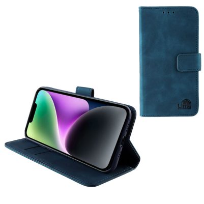 LIME ΘΗΚΗ IPHONE SE 2025 6.1" ESSENTIAL MAGNET BOOK STAND CLIP DARK BLUE