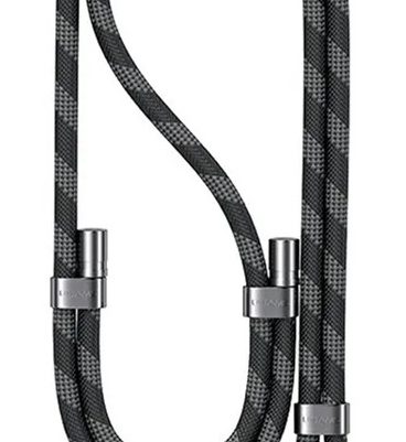 USAMS κορδόνι λαιμού για κινητά ZB316, 160cm, universal, μαύρο