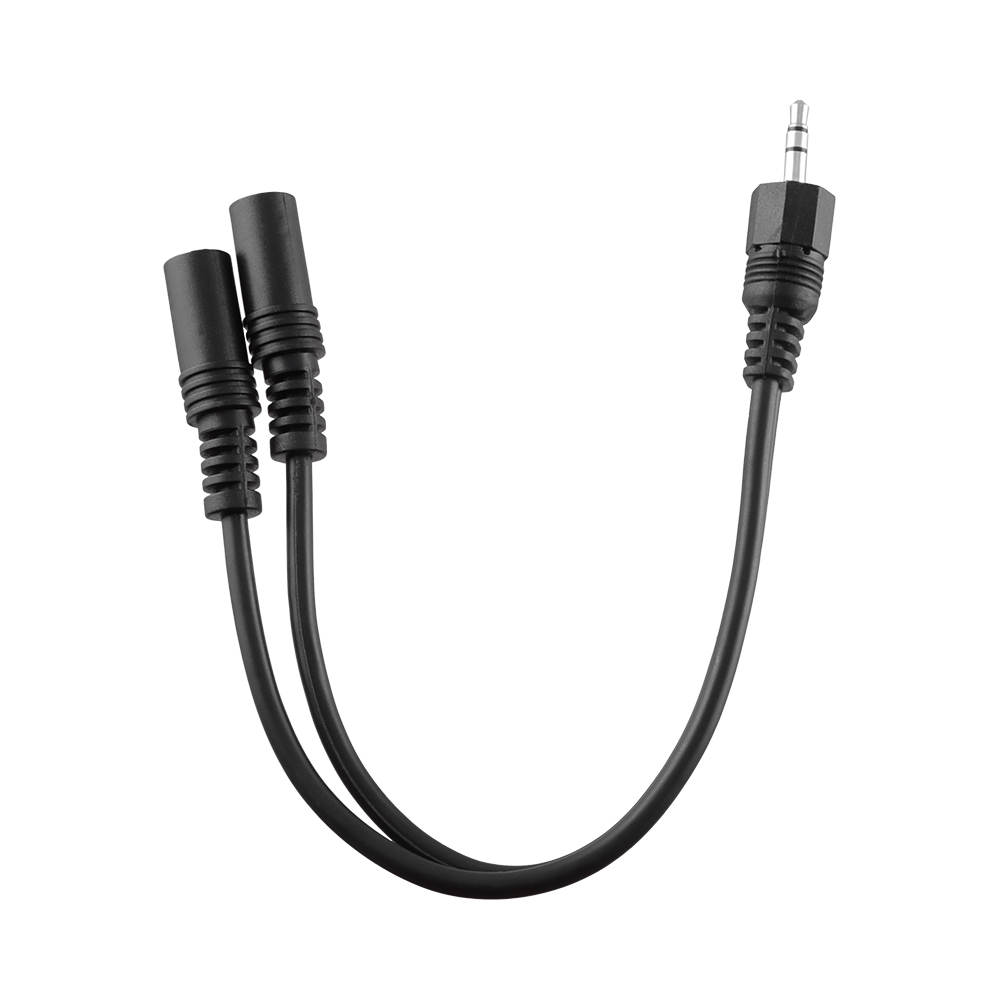 VOLTE-TEL ΑΝΤΑΠΤΟΡΑΣ HEADSET JACK 3.5mm ΑΡΣΕΝΙΚΟ ΣΤΕΡΕΟ ΣΕ 2x Jack 3.5mm ΘΗΛΥΚΟ ΣΤΕΡΕΟ