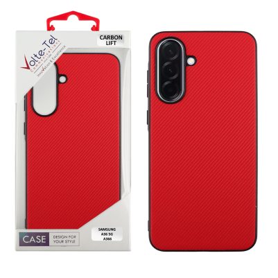 VOLTE-TEL ΘΗΚΗ SAMSUNG A36 5G A366 6.64" CARBON LIFT FULL CAMERA PROTECTION RED