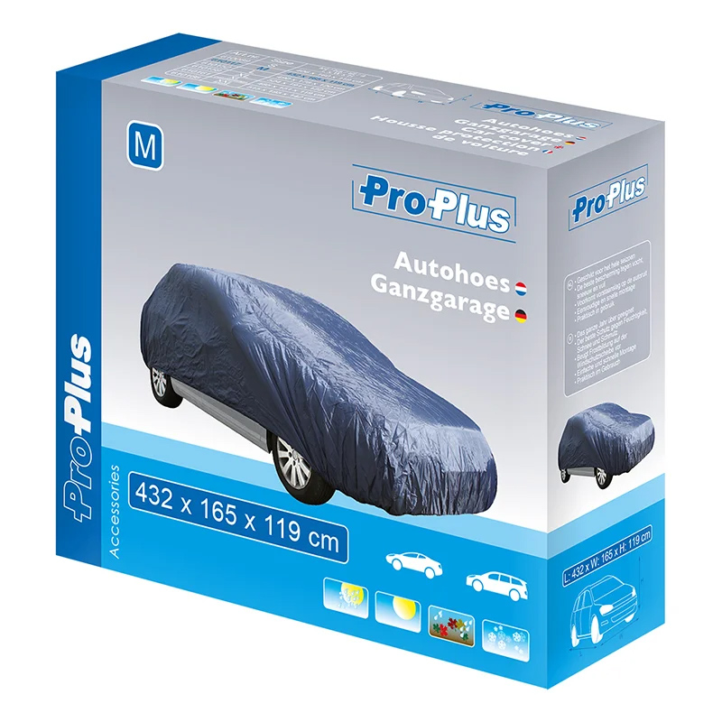 PROPLUS κουκούλα αυτοκινήτου 610117 με θήκη, M 432x165x119cm, μπλε - Image 2