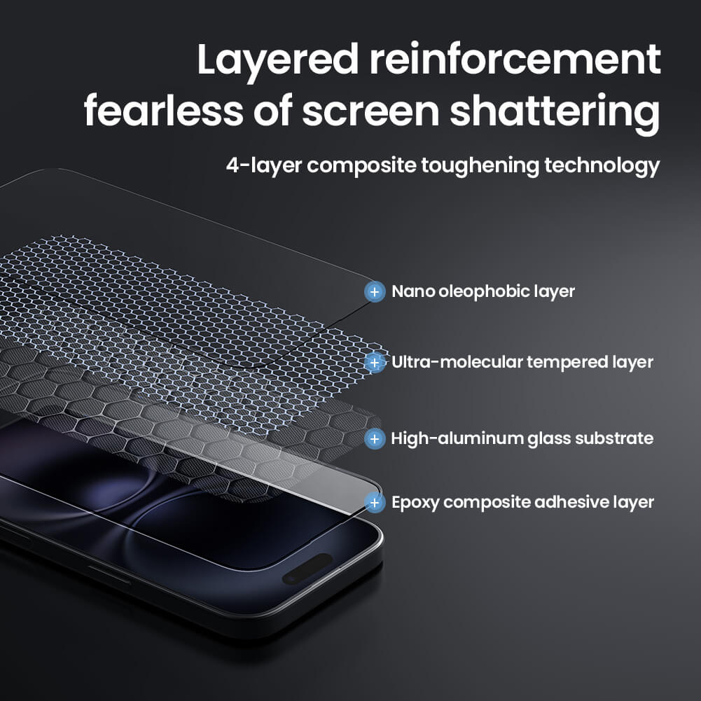 NILLKIN tempered glass 2.5D CP+ Pro για Apple iPhone 16 Plus - Image 3