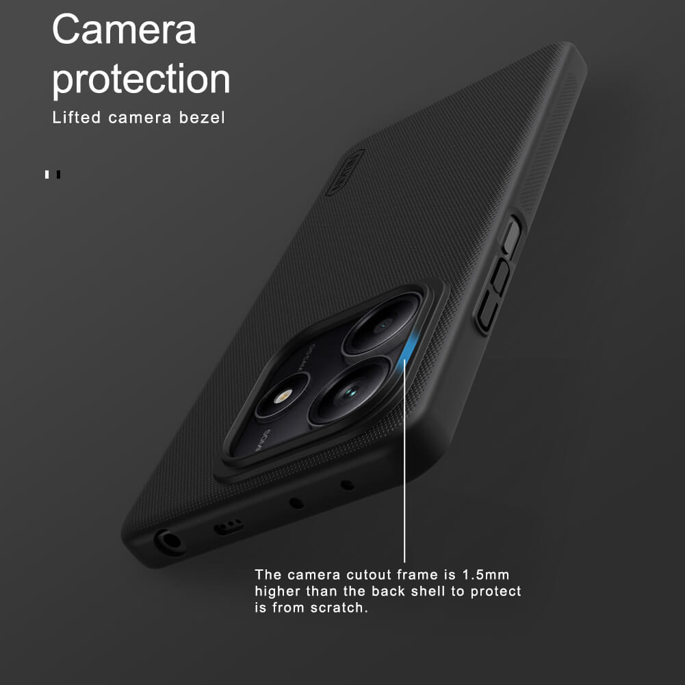 NILLKIN θήκη Super Frosted Shield για Xiaomi Redmi Note 14, μαύρη - Image 2