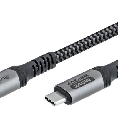 GOOBAY καλώδιο USB-C 74212, USB4, 240W, 40Gbps, 8K/60Hz, 1.5m, γκρι