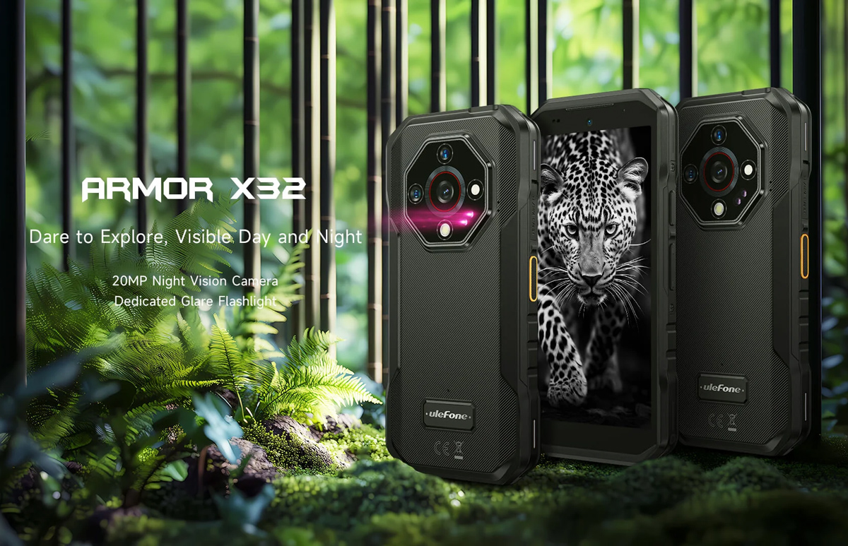 ULEFONE smartphone Armor X32, 5.65", 6/128GB, 5500mAh, IP68/IP69K, μαύρο - Image 2