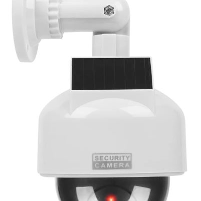 Ψεύτικη κάμερα CCTV LXKAM15 με LED, ηλιακή, λευκή
