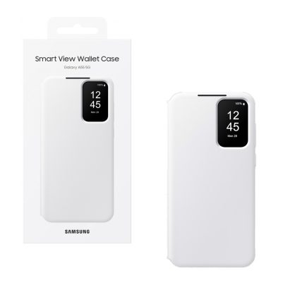 ΘΗΚΗ SAMSUNG A55 5G A556 S VIEW WALLET COVER EF-ZA556CWEGWW WHITE PACKING OR