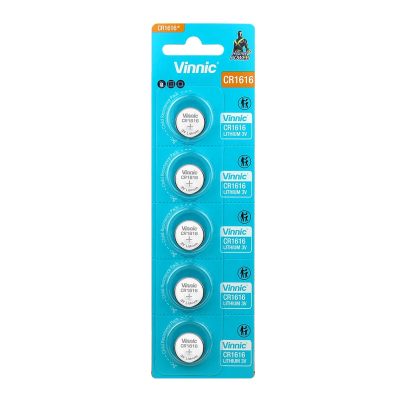 VINNIC ΜΠΑΤΑΡΙΕΣ ΝΟΜΙΣΜΑΤΟΣ ΛΙΘΙΟΥ CR1616 3V Li-ion 1 ΤΕΜ. 5/BLISTER