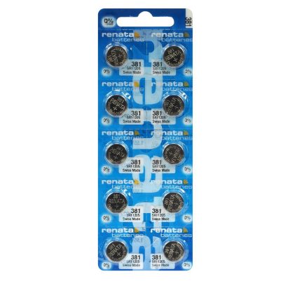 RENATA ΜΠΑΤΑΡΙΕΣ ΡΟΛΟΓΙΟΥ SR55/LR55/191/LR1120/381/G8/AG8 1.55V SILVER OXIDE 1 ΤΕΜ. 10/BLISTER