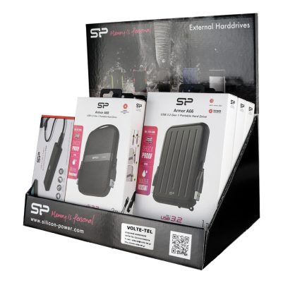 SILICON POWER STAND ΠΡΟΒΟΛΗΣ ΕΞΩΤΕΡΙΚΩΝ ΣΚΛΗΡΩΝ ΔΙΣΚΩΝ ΕΠΙΤΡΑΠΕΖΙΟ 10 ΤΕΜΑΧΙΩΝ