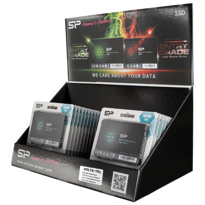 SILICON POWER STAND ΠΡΟΒΟΛΗΣ ΕΣΩΤΕΡΙΚΩΝ ΣΚΛΗΡΩΝ ΔΙΣΚΩΝ SSD ΕΠΙΤΡΑΠΕΖΙΟ 20 ΤΕΜΑΧΙΩΝ