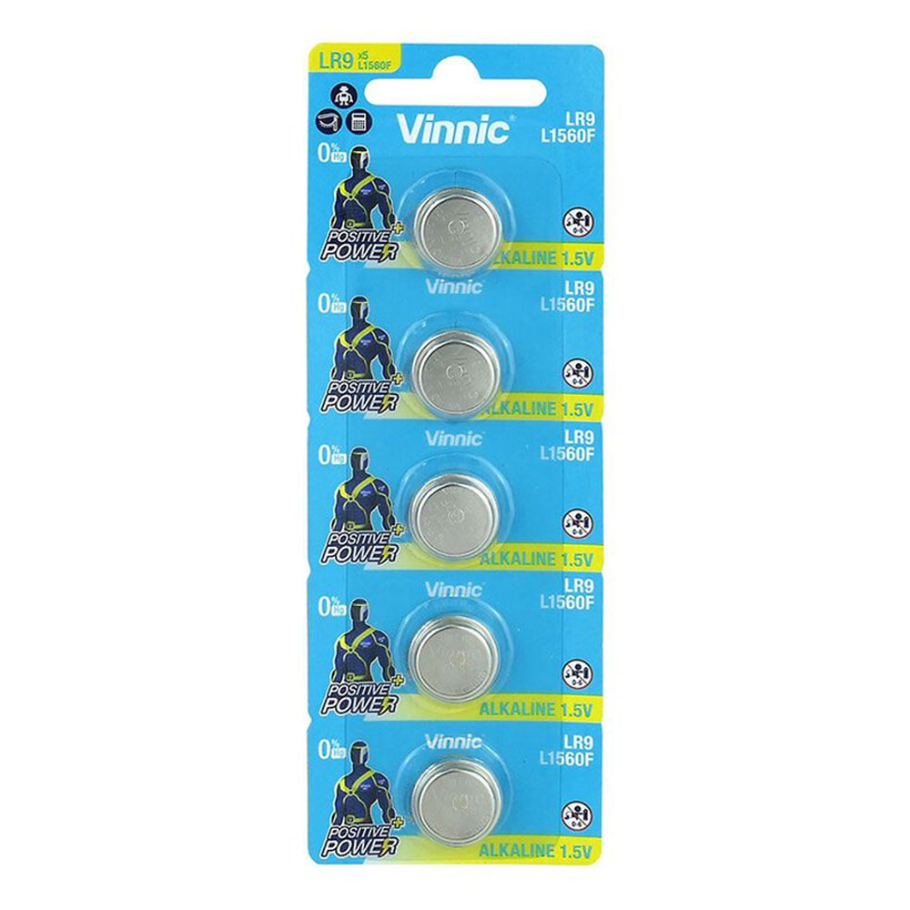 VINNIC ΜΠΑΤΑΡΙΕΣ ΡΟΛΟΓΙΟΥ LR9/EPX625G/625/L1560 1.5V ALKALINE 1 ΤΕΜ. 5/BLISTER