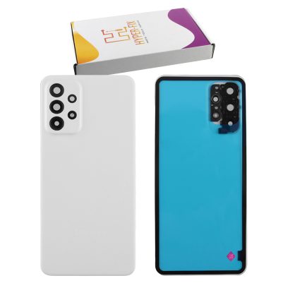 SAMSUNG A23 5G A236 BATTERY COVER + CAMERA COVER + LENS + ΑΥΤΟΚΟΛΛΗΤΗ ΤΑΙΝΙΑ WHITE HYPER-FIX SERVICE PACK