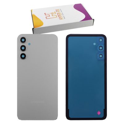 SAMSUNG A34 5G A346 BATTERY COVER + CAMERA COVER + LENS + ΑΥΤΟΚΟΛΛΗΤΗ ΤΑΙΝΙΑ SILVER HYPER-FIX SERVICE PACK