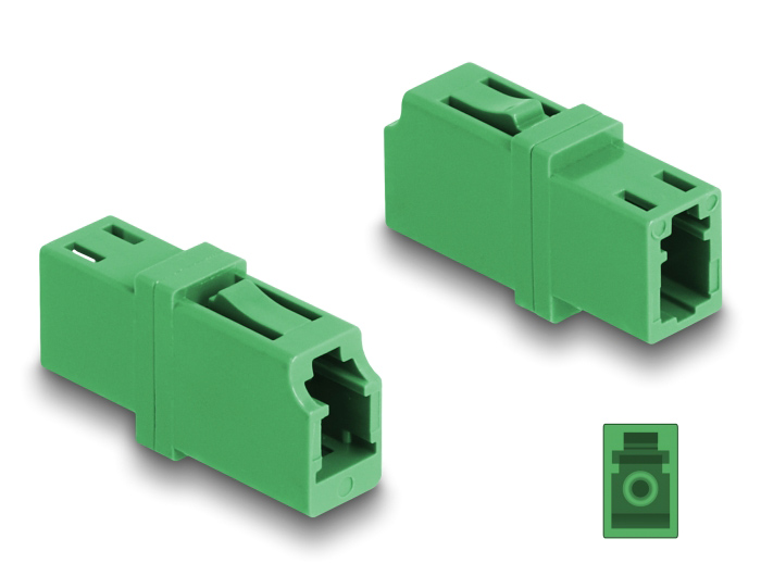 DELOCK σύνδεσμος οπτικής ίνας LC Simplex 87984, πράσινος - Image 2