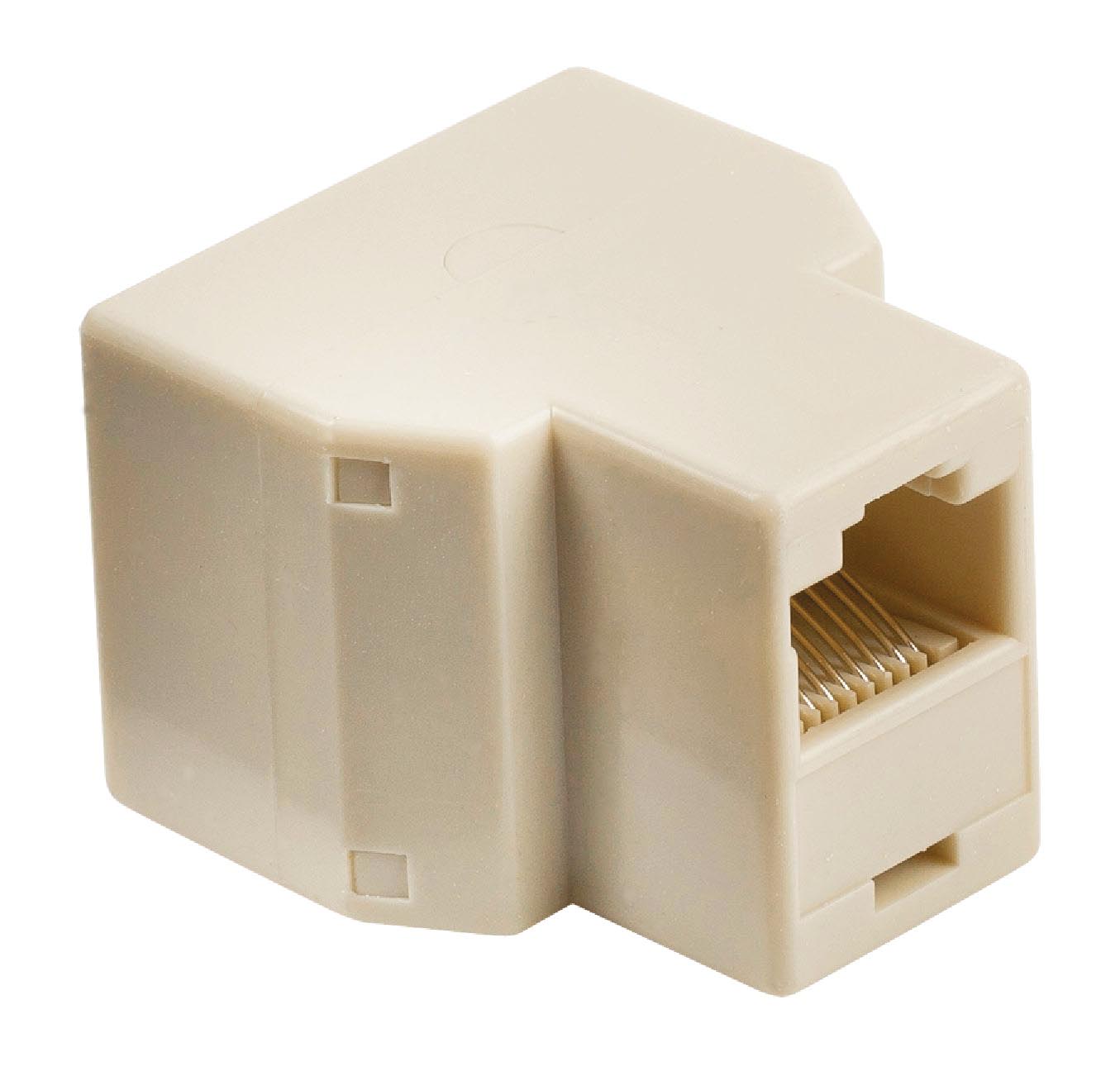 POWERTECH Αντάπτορας RJ45 (F) σε 2x RJ45 (F) CAB-N128, λευκό - Image 2