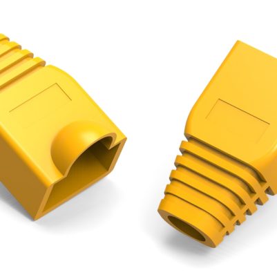 POWERTECH κάλυμμα για βύσμα δικτύου RJ45 CAB-N284 κίτρινο, 10τμχ
