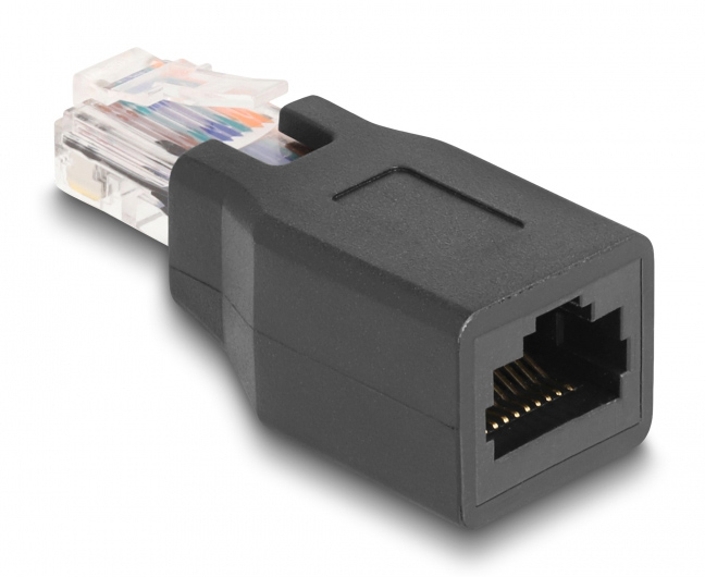 POWERTECH αντάπτορας RJ45/RJ48/RJ50 CAB-N325, 10P/10C pin out 1:1, μαύρο - Image 2