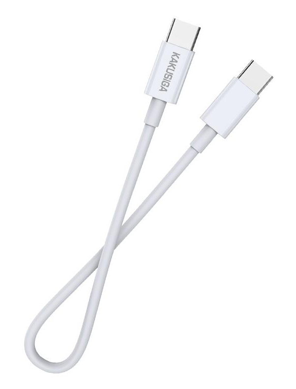 KAKUSIGA καλώδιο USB-C σε USB-C KSC-653, 100W, 480Mbps, 25cm, λευκό - Image 3