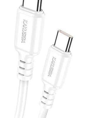 KAKUSIGA καλώδιο USB-C σε USB-C KSC-982, 60W, 480Mbps, 1m, λευκό
