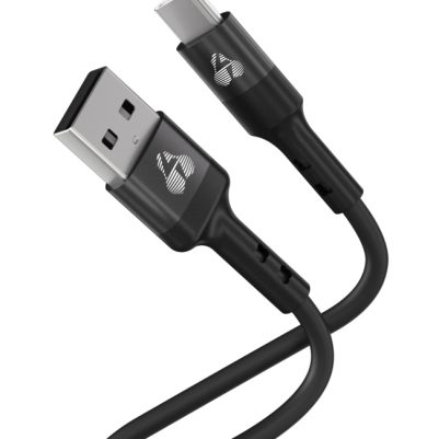 POWERTECH καλώδιο USB-C σε USB PTR-0161, σιλικόνης, 60W, 480Mbps, 1m, μαύρο