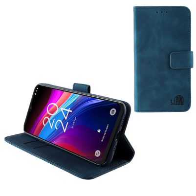 LIME ΘΗΚΗ TCL 503 6.6" ESSENTIAL MAGNET BOOK STAND CLIP DARK BLUE