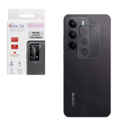 VOLTE-TEL TEMPERED GLASS REALME C75 6.72" 9H 0.30mm FOR CAMERA