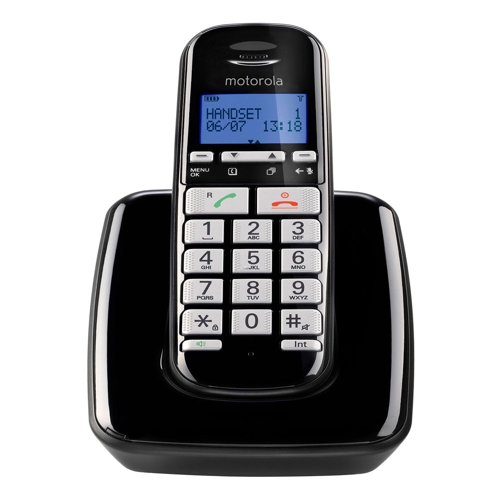 ΑΣΥΡΜΑΤΟ ΤΗΛΕΦΩΝΟ MOTOROLA S3001 ΜΕ ΜΕΓΑΛΑ ΠΛΗΚΤΡΑ ΑΝΟΙΧΤΗ ΑΚΡΟΑΣΗ ΜΑΥΡΟ GR