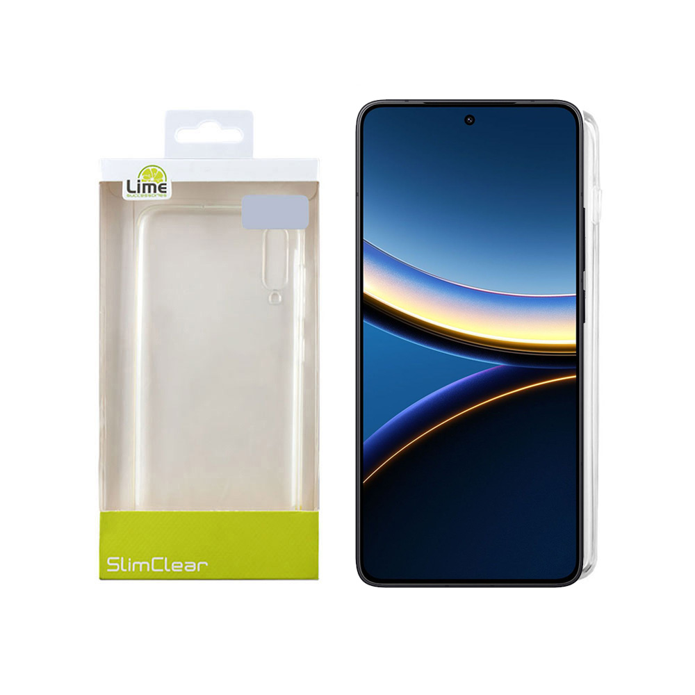 LIME ΘΗΚΗ XIAOMI POCO F7 PRO 6.67" SLIMCLEAR TPU FULL CAMERA PROTECTION ΔΙΑΦΑΝΗ