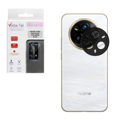 VOLTE-TEL TEMPERED GLASS REALME 14 PRO PLUS 5G 6.83" 9H 0.25mm 3D CURVED FOR CAMERA BLACK