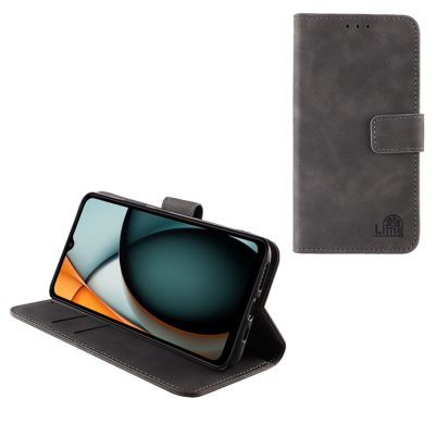 LIME ΘΗΚΗ XIAOMI REDMI A3 4G/A3X 4G 6.71" ESSENTIAL MAGNET BOOK STAND CLIP GREY