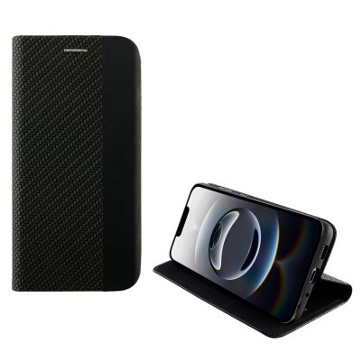 IDOL 1991 ΘΗΚΗ IPHONE 16E 6.1" ELITE ANTI-RFID BOOK STAND BLACK