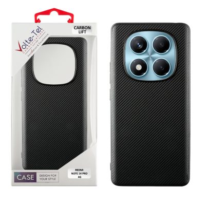 VOLTE-TEL ΘΗΚΗ XIAOMI REDMI NOTE 14 PRO 4G 6.67" CARBON LIFT CAMERA GUARD BLACK