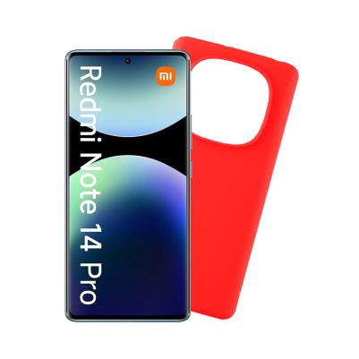 VOLTE-TEL ΘΗΚΗ XIAOMI REDMI NOTE 14 PRO 4G 6.67" SILICON TPU CAMERA GUARD RED