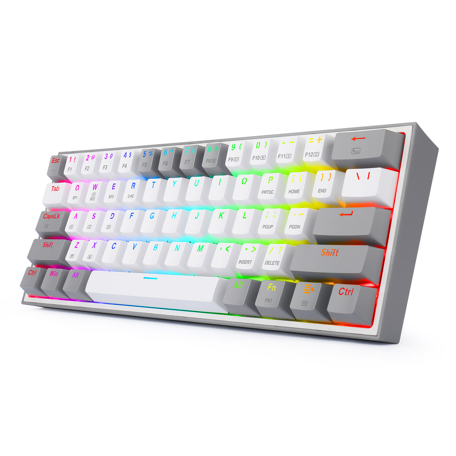 Gaming πληκτρολόγιο - Redragon K617 Fizz (White/Grey) - Image 2