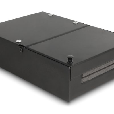 DELOCK κυτίο ένωσης 4 θυρών 66235 για Keystone modules, μαύρο