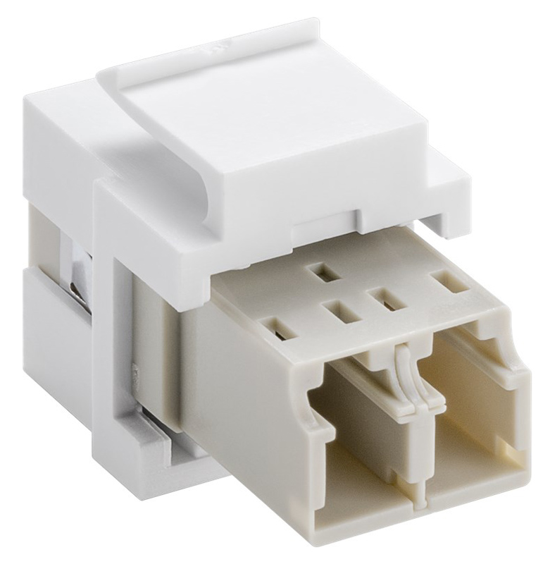 GOOBAY Keystone module οπτικής ίνας 80000, 2x LC-Duplex, λευκό - Image 2