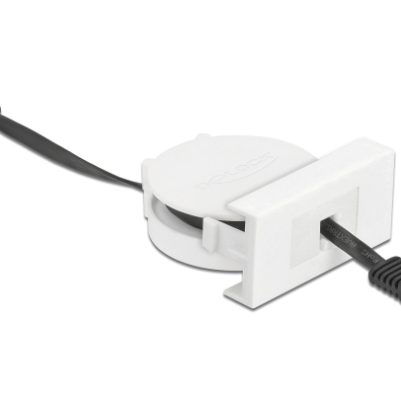 DELOCK module καλώδιο RJ45 Easy 45 81361 Cat.5e, ανασυρόμενο 50cm, μαύρο