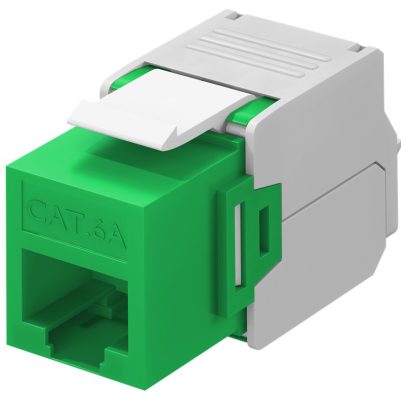 GOOBAY Keystone module RJ45 CAT 6A 90687, UTP, πράσινο