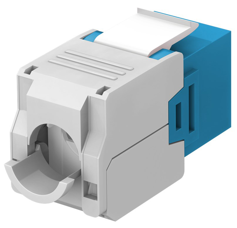 GOOBAY Keystone module RJ45 CAT 6A 90688, UTP, μπλε - Image 3
