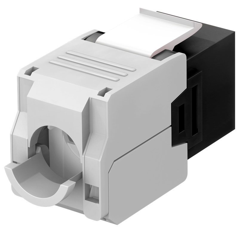 GOOBAY Keystone module RJ45 CAT 6A 90692, UTP, μαύρο - Image 3