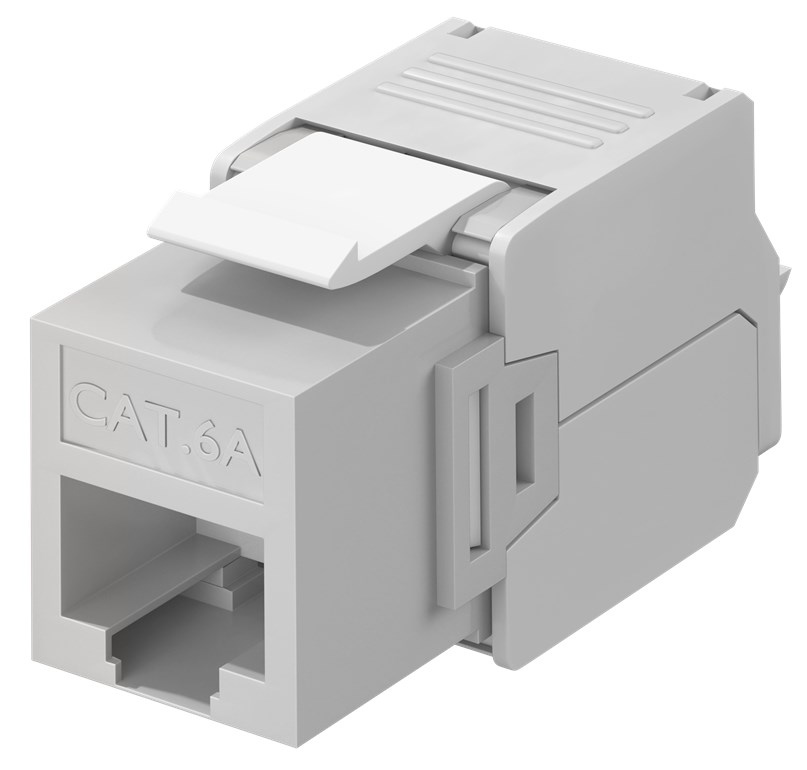 GOOBAY Keystone module RJ45 CAT 6A 90693, UTP, γκρι