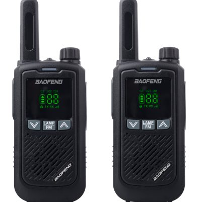 BAOFENG σετ ασύρματοι πομποδέκτες BF-T17, PMR, 0.5W, μαύρο, 2τμχ