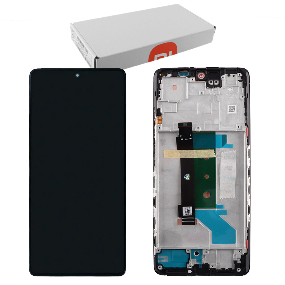 XIAOMI REDMI NOTE 12 PRO PLUS 5G ΟΘΟΝΗ + TOUCH SCREEN + LENS + FRAME 560001M16U00 BLACK ORIGINAL SERVICE PACK