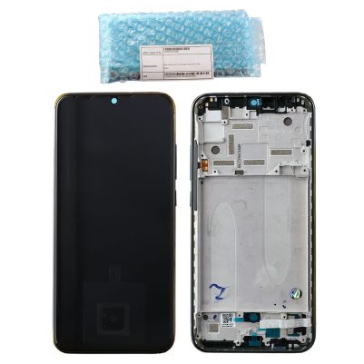 XIAOMI MI A3 ΟΘΟΝΗ + TOUCH SCREEN + LENS + FRAME 5606101260B6 BLACK ORIGINAL SERVICE PACK