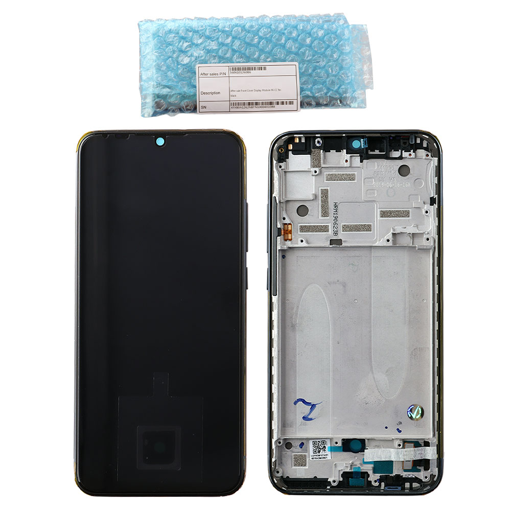 XIAOMI MI A3 ΟΘΟΝΗ + TOUCH SCREEN + LENS + FRAME 5606101260B6 BLACK ORIGINAL SERVICE PACK