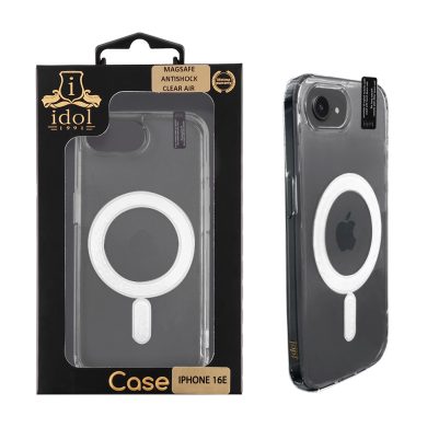 IDOL 1991 ΘΗΚΗ IPHONE 16E 6.1" MAGSAFE ANTISHOCK CLEAR AIR BACK COVER TPU CAMERA GUARD ΔΙΑΦΑΝΗ