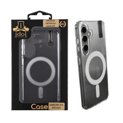 IDOL 1991 ΘΗΚΗ SAMSUNG S24 S921/S25 S931 5G 6.2" MAGSAFE ANTISHOCK CLEAR AIR BACK COVER TPU CAMERA GUARD ΔΙΑΦΑΝΗ