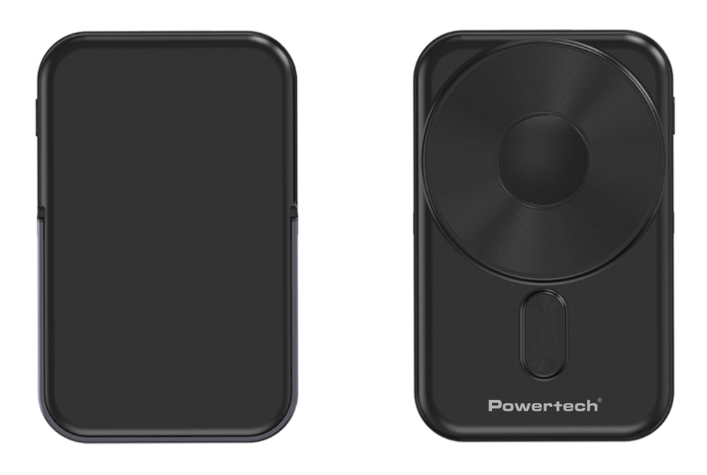 POWERTECH power bank με οθόνη PT-1416, 10000mah, magnetic wireless, 22.5W, μαύρο - Image 3