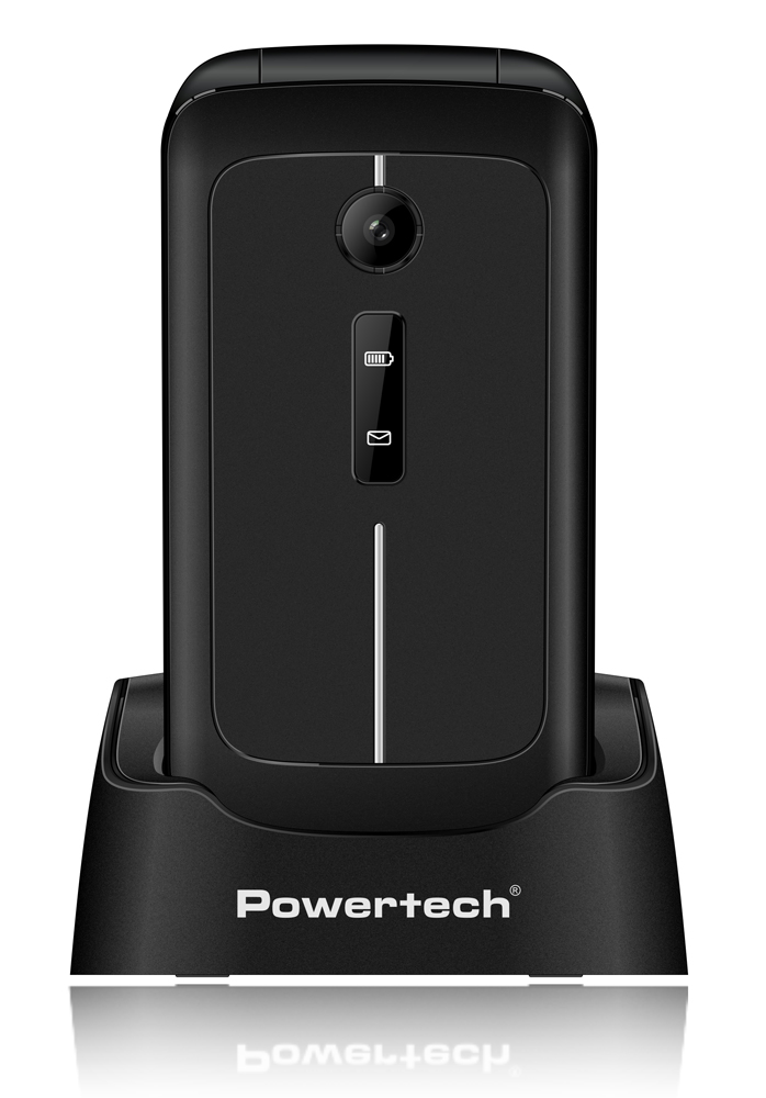 POWERTECH κινητό τηλέφωνο Sentry 2.8, 2.8", dual SIM, πλήκτρο SOS, μαύρο - Image 3